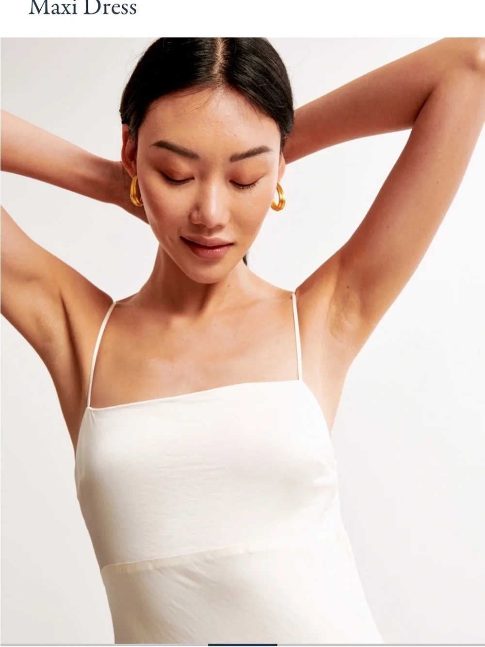 The A&F Julia Slip Cowl Back-Bow Maxi Dress